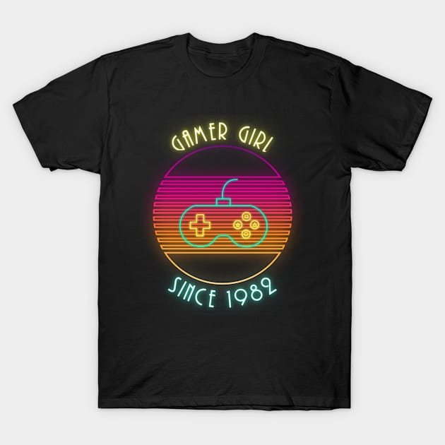 Gamer Girl Since 1982 T-Shirt by EyraPOD